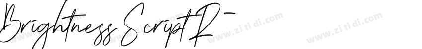 Brightness Script R字体转换